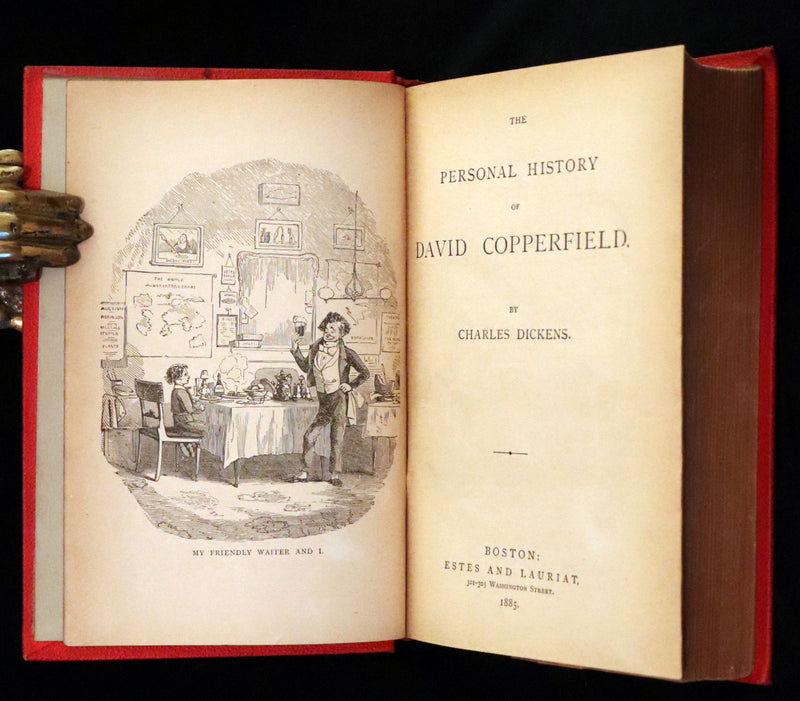 1885 Rare Book - The Personal History of David Copperfield by Charles Dickens. Illustrated.