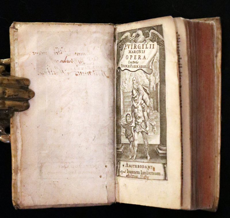 1650 Scarce Latin vellum Book - Virgil Works, P. Virgilius Maro (Aeneid, Georgics, etc).