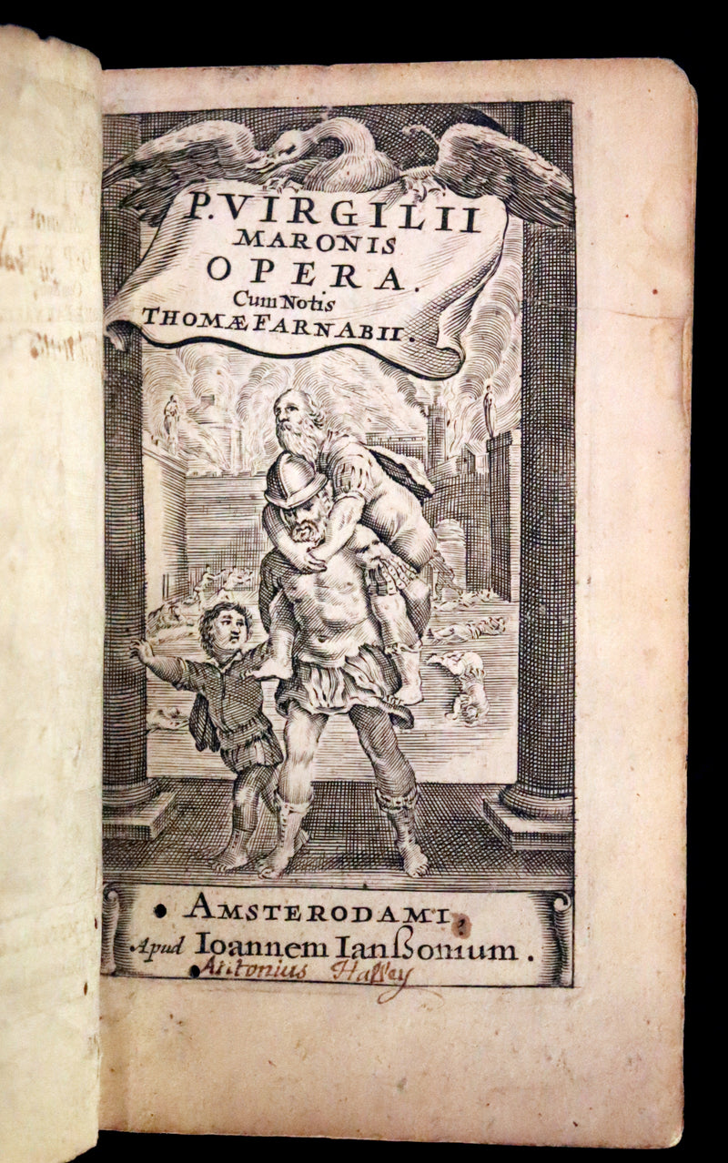 1650 Scarce Latin vellum Book - Virgil Works, P. Virgilius Maro (Aeneid, Georgics, etc).