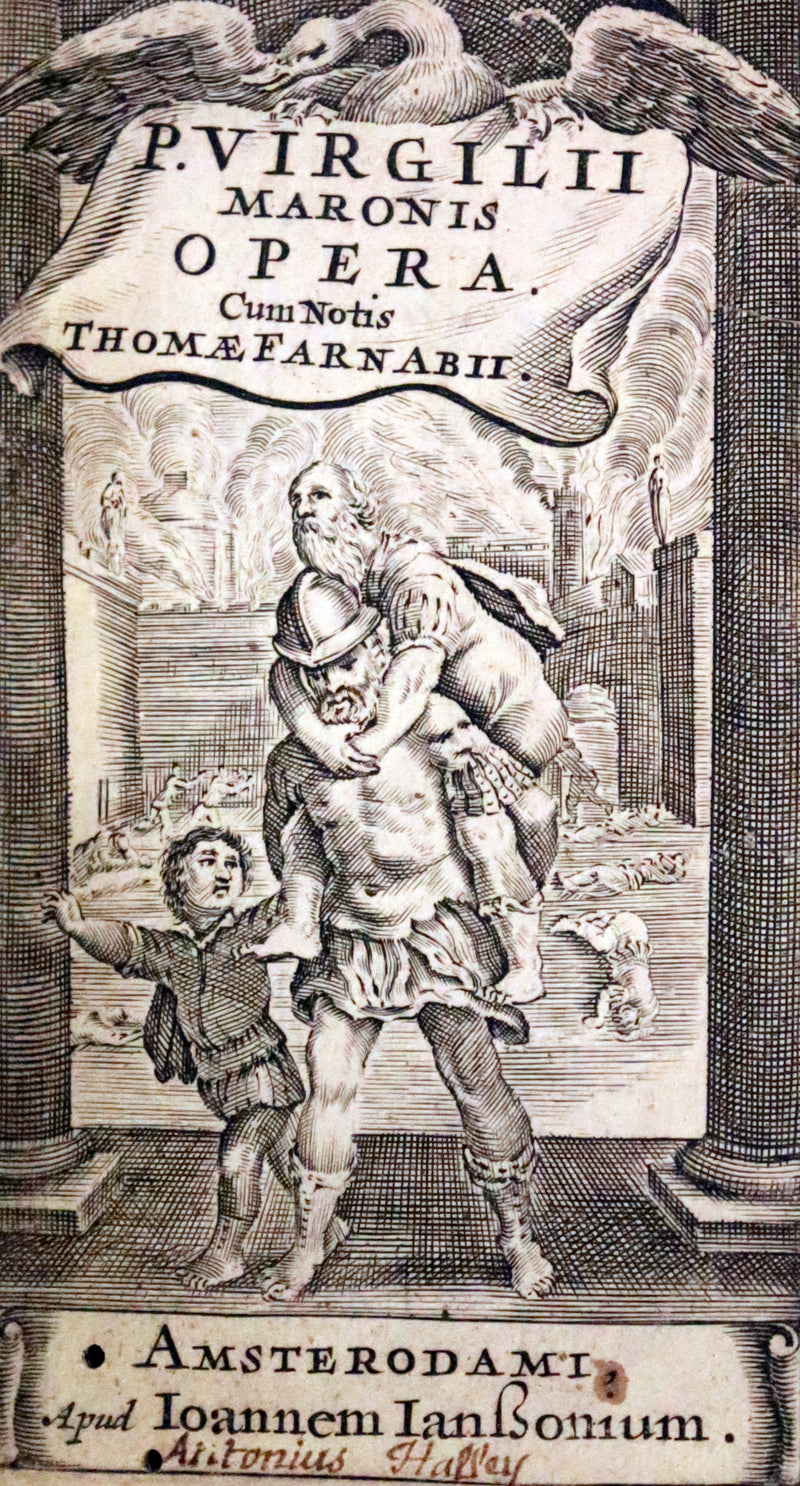 1650 Scarce Latin vellum Book - Virgil Works, P. Virgilius Maro (Aeneid, Georgics, etc).