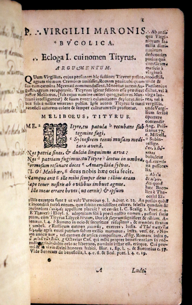 1650 Scarce Latin vellum Book - Virgil Works, P. Virgilius Maro (Aeneid, Georgics, etc).