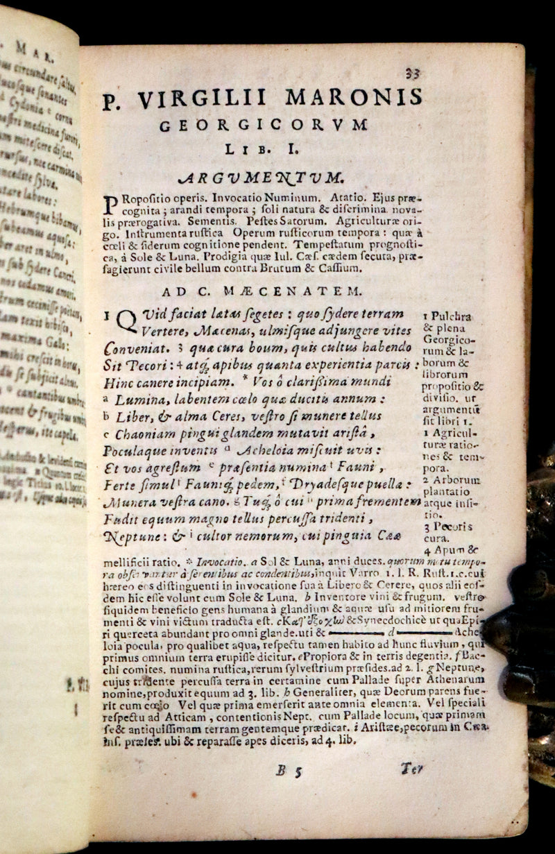 1650 Scarce Latin vellum Book - Virgil Works, P. Virgilius Maro (Aeneid, Georgics, etc).