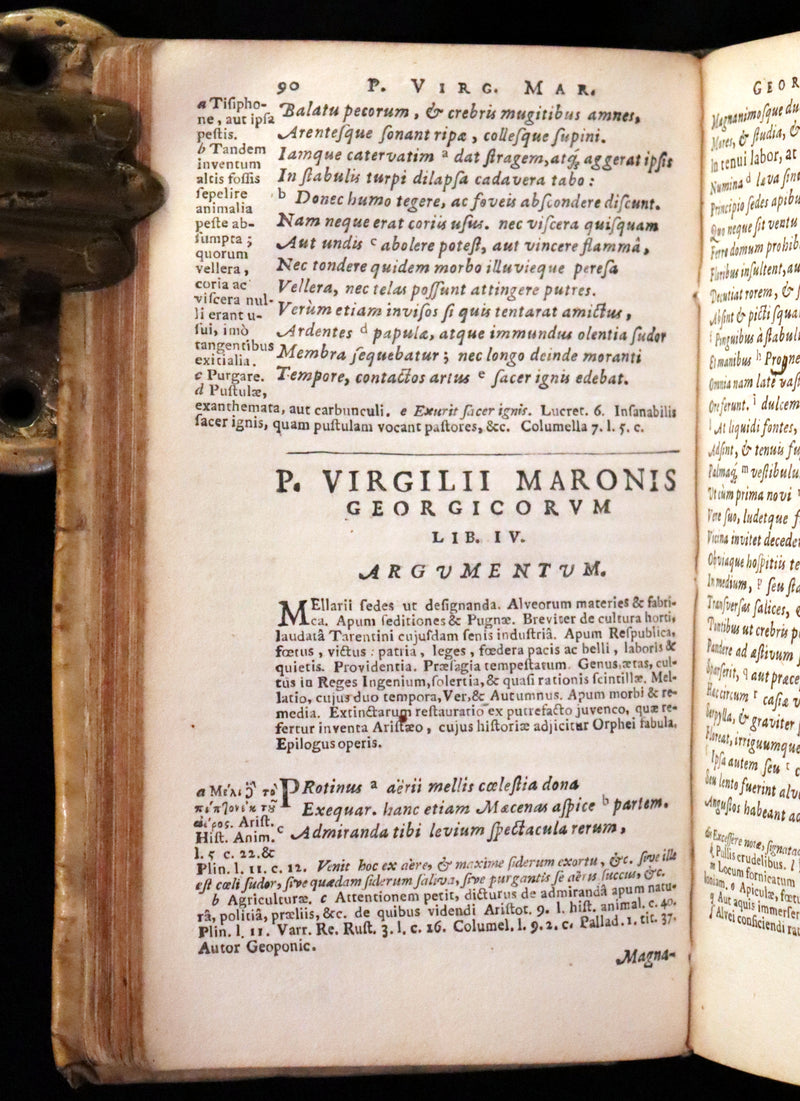 1650 Scarce Latin vellum Book - Virgil Works, P. Virgilius Maro (Aeneid, Georgics, etc).