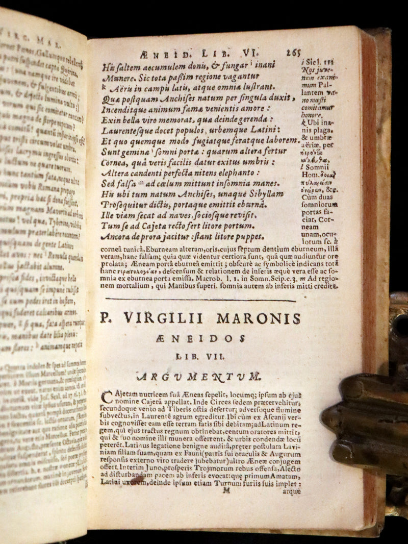 1650 Scarce Latin vellum Book - Virgil Works, P. Virgilius Maro (Aeneid, Georgics, etc).