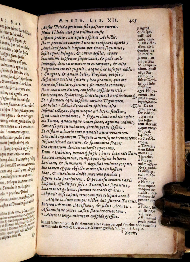 1650 Scarce Latin vellum Book - Virgil Works, P. Virgilius Maro (Aeneid, Georgics, etc).