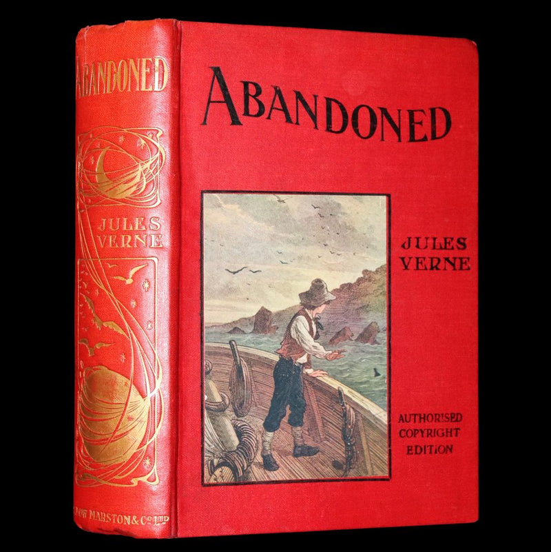 1911 Rare Illustrated Book - Abandoned being the second part of The Mysterious Island by Jules Verne