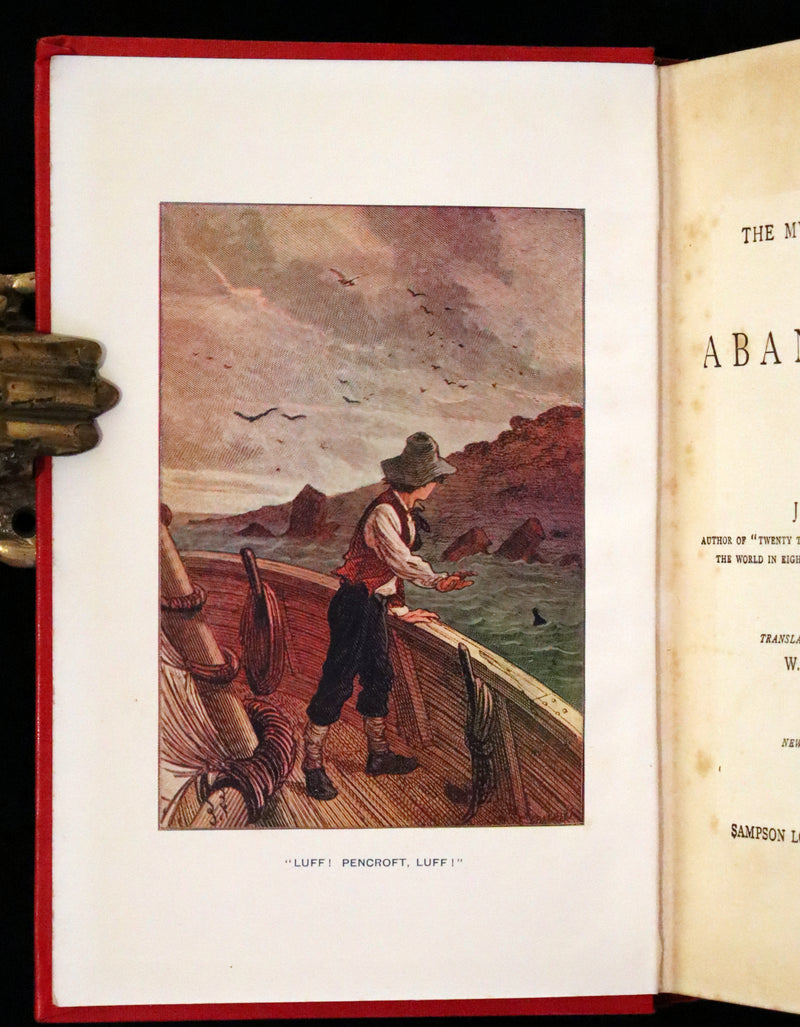1911 Rare Illustrated Book - Abandoned being the second part of The Mysterious Island by Jules Verne