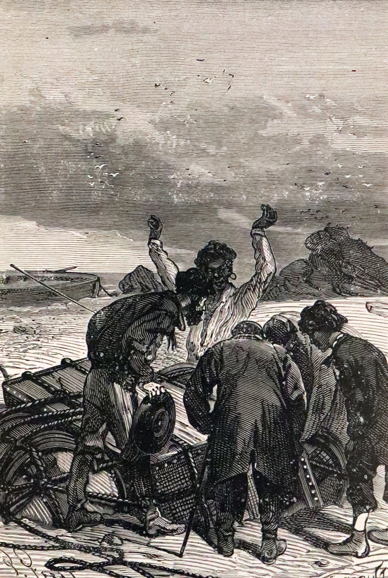 1911 Rare Illustrated Book - Abandoned being the second part of The Mysterious Island by Jules Verne