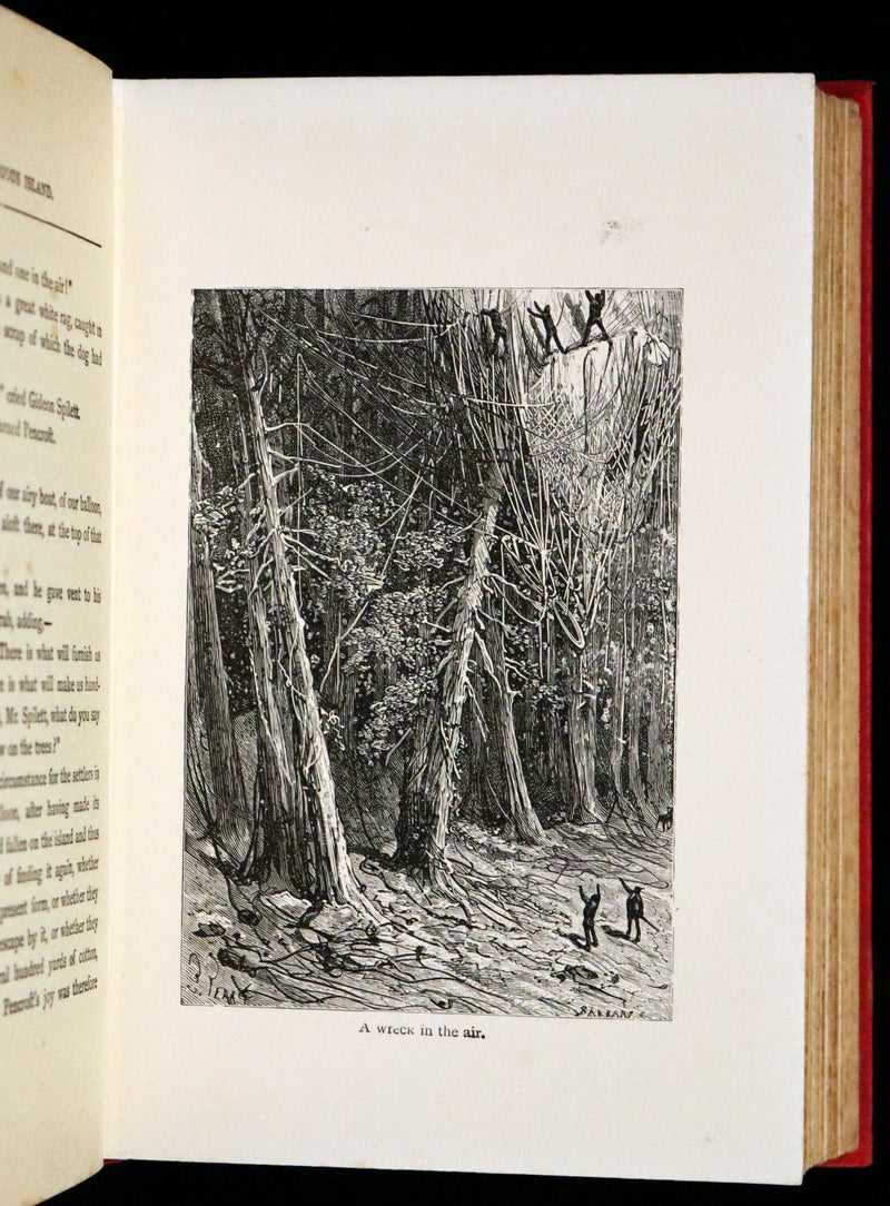 1911 Rare Illustrated Book - Abandoned being the second part of The Mysterious Island by Jules Verne