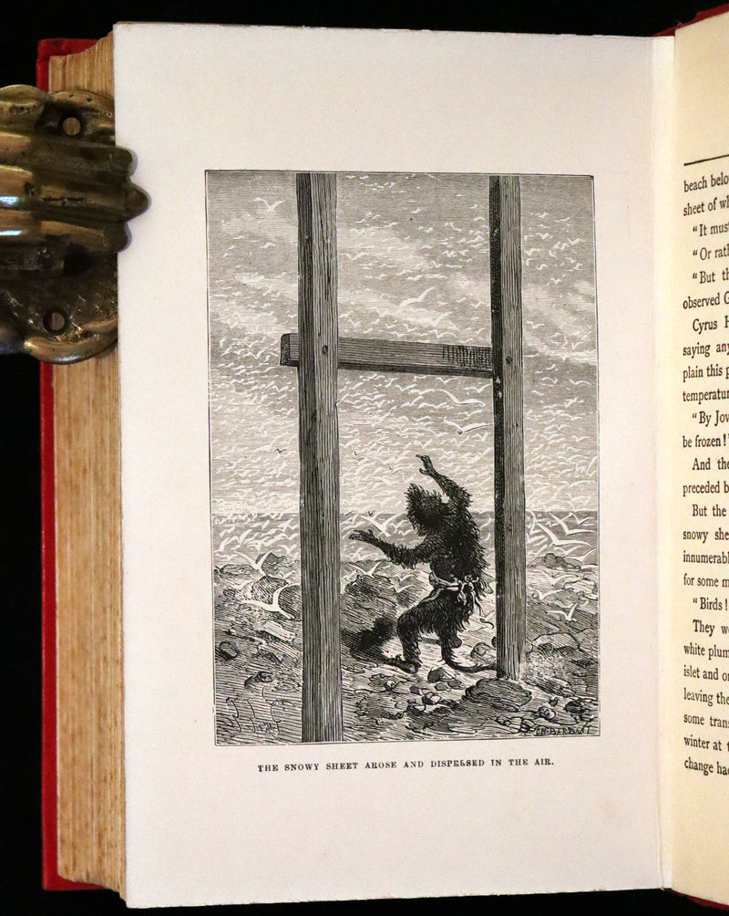 1911 Rare Illustrated Book - Abandoned being the second part of The Mysterious Island by Jules Verne