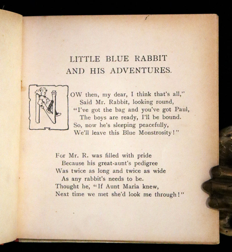 1905 Scarce First Edition  - Little Blue Rabbit and his Adventures by Cyril F. Austin, Illustrated by Hilda Austin.