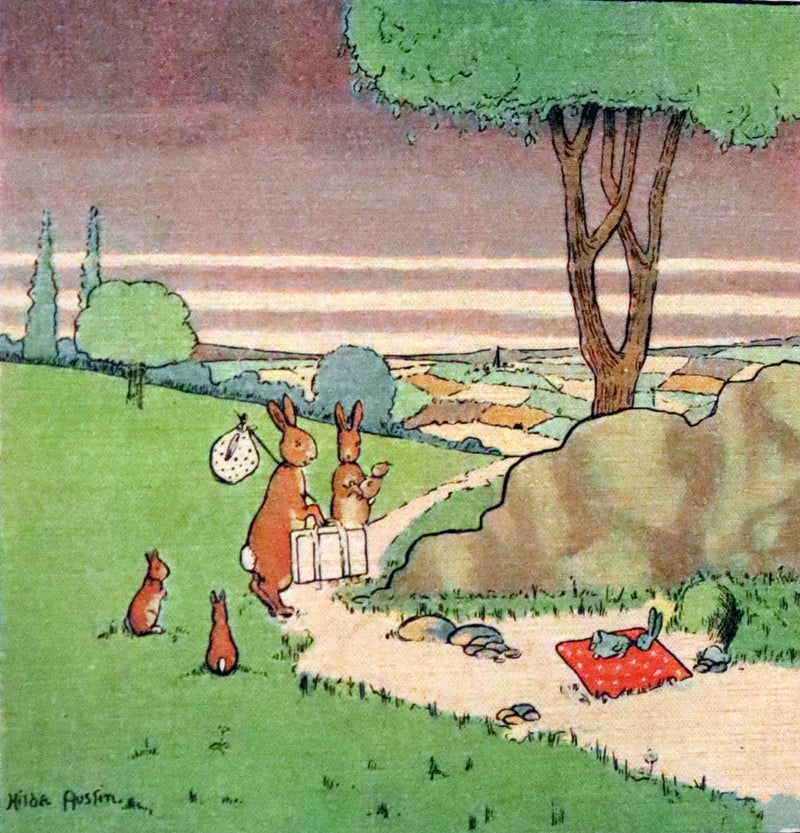 1905 Scarce First Edition  - Little Blue Rabbit and his Adventures by Cyril F. Austin, Illustrated by Hilda Austin.