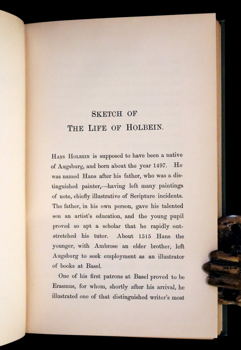 1887 Rare Book -The Dance of Death, Danse Macabre by Hans Holbein, illustrated.