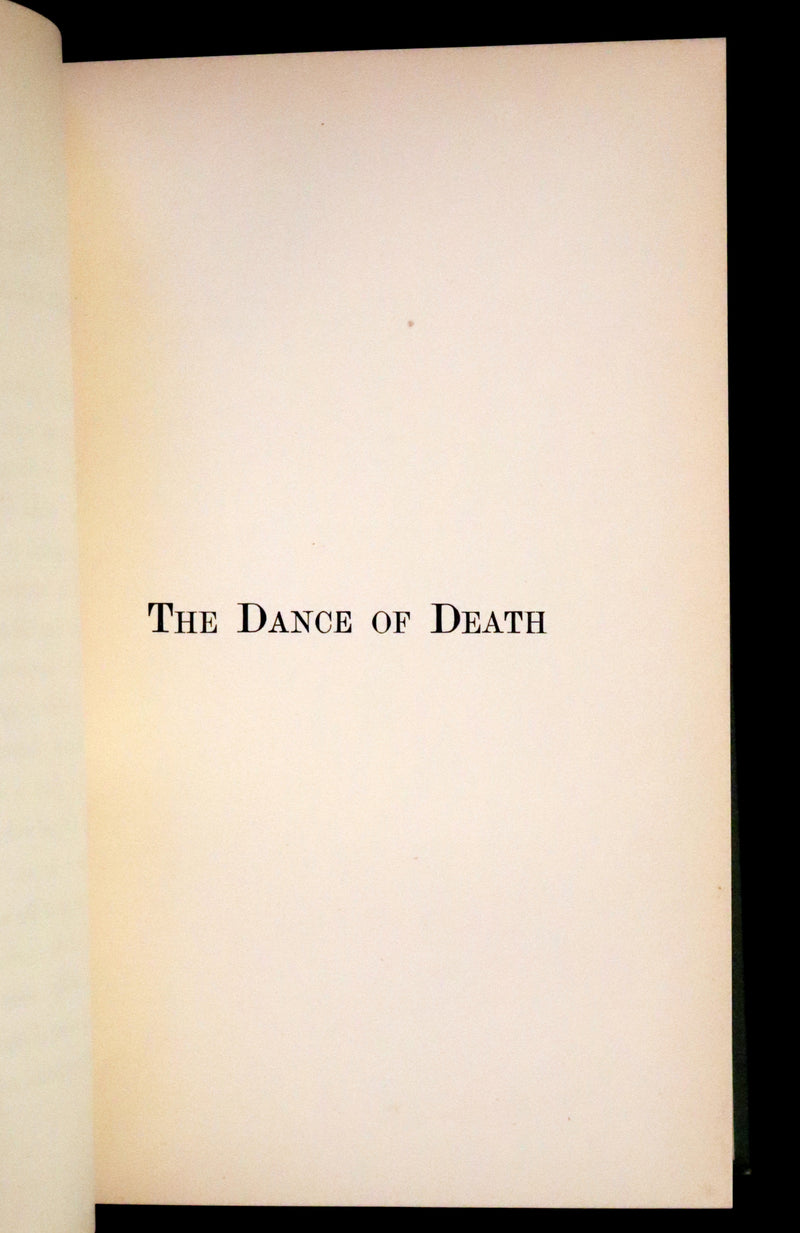 1887 Rare Book -The Dance of Death, Danse Macabre by Hans Holbein, illustrated.