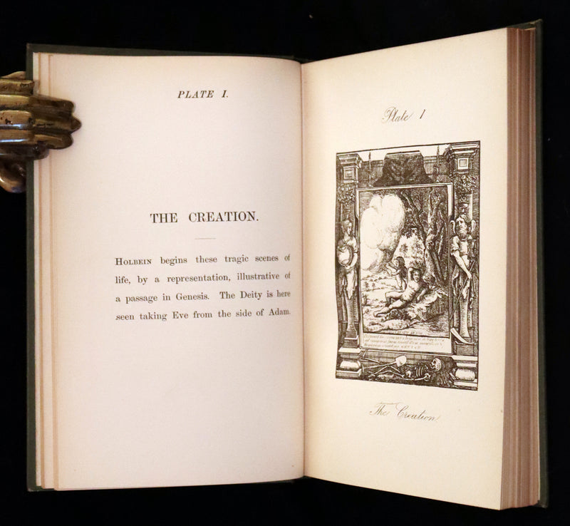 1887 Rare Book -The Dance of Death, Danse Macabre by Hans Holbein, illustrated.