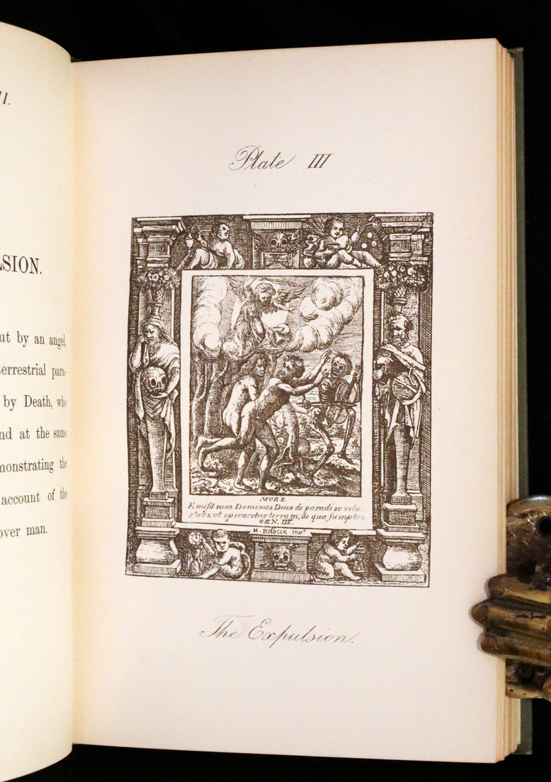 1887 Rare Book -The Dance of Death, Danse Macabre by Hans Holbein, illustrated.