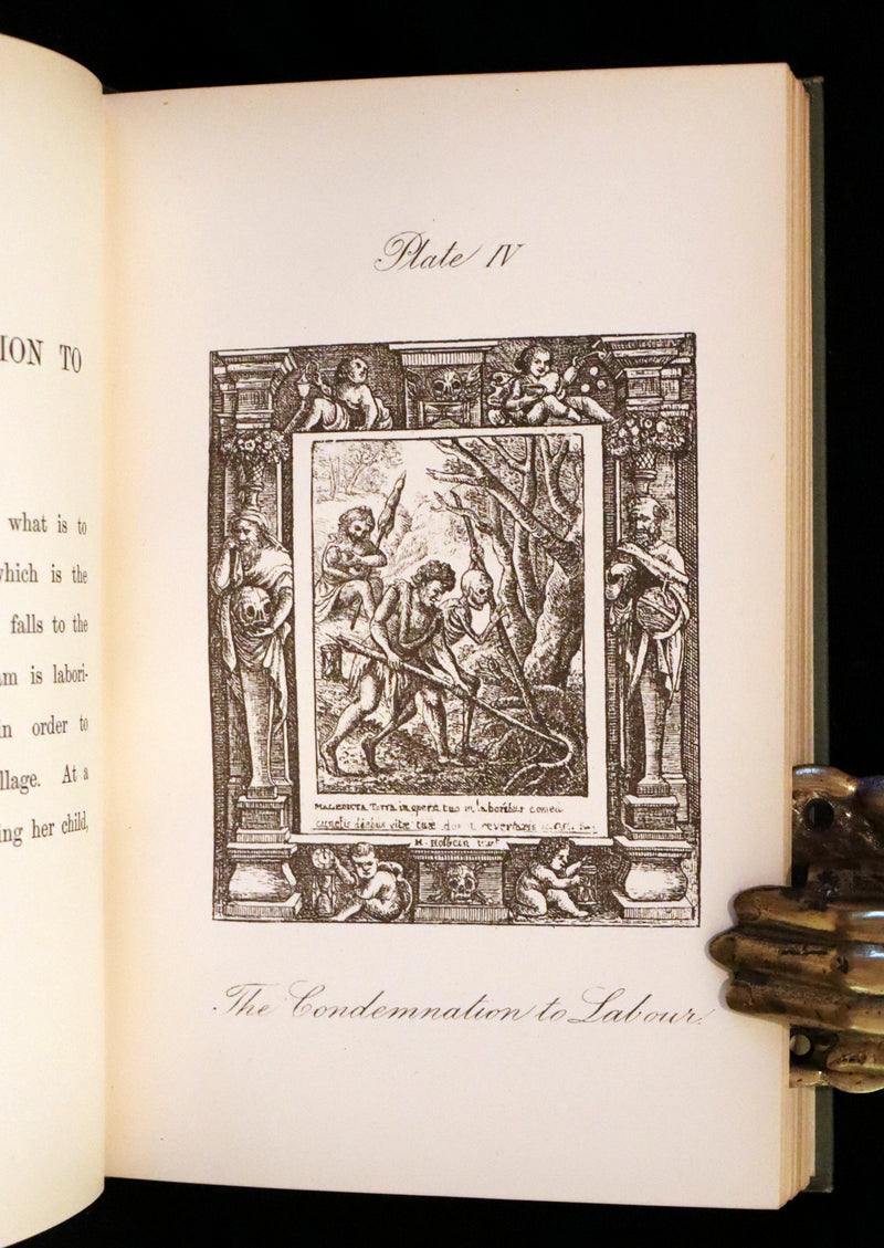1887 Rare Book -The Dance of Death, Danse Macabre by Hans Holbein, illustrated.