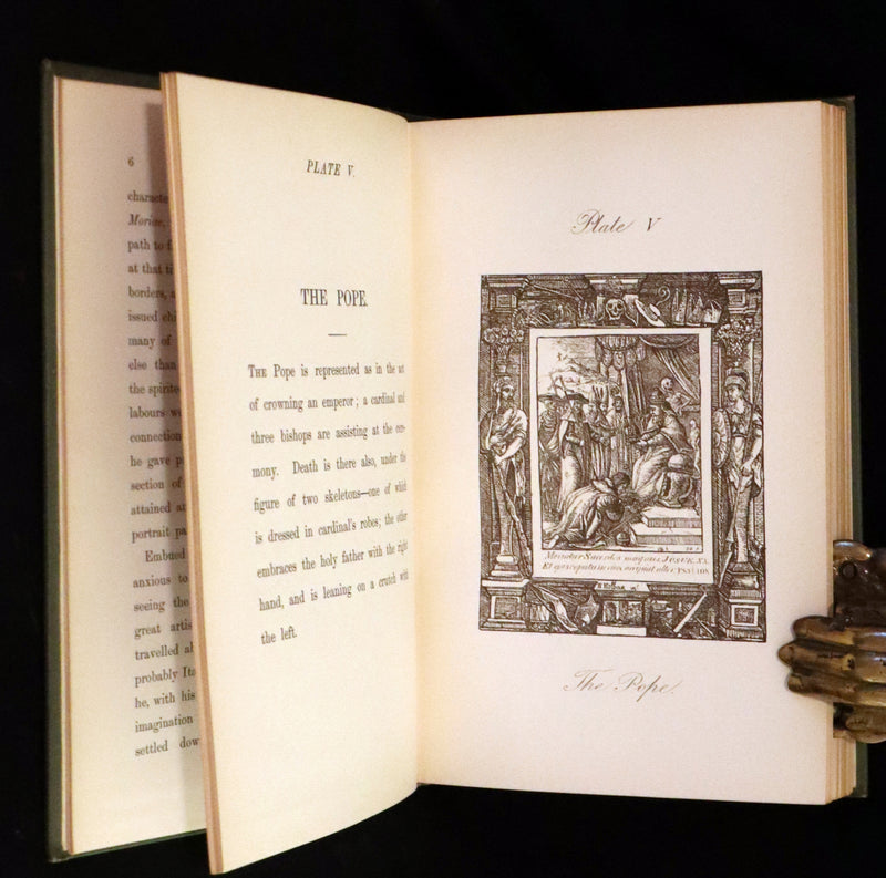 1887 Rare Book -The Dance of Death, Danse Macabre by Hans Holbein, illustrated.