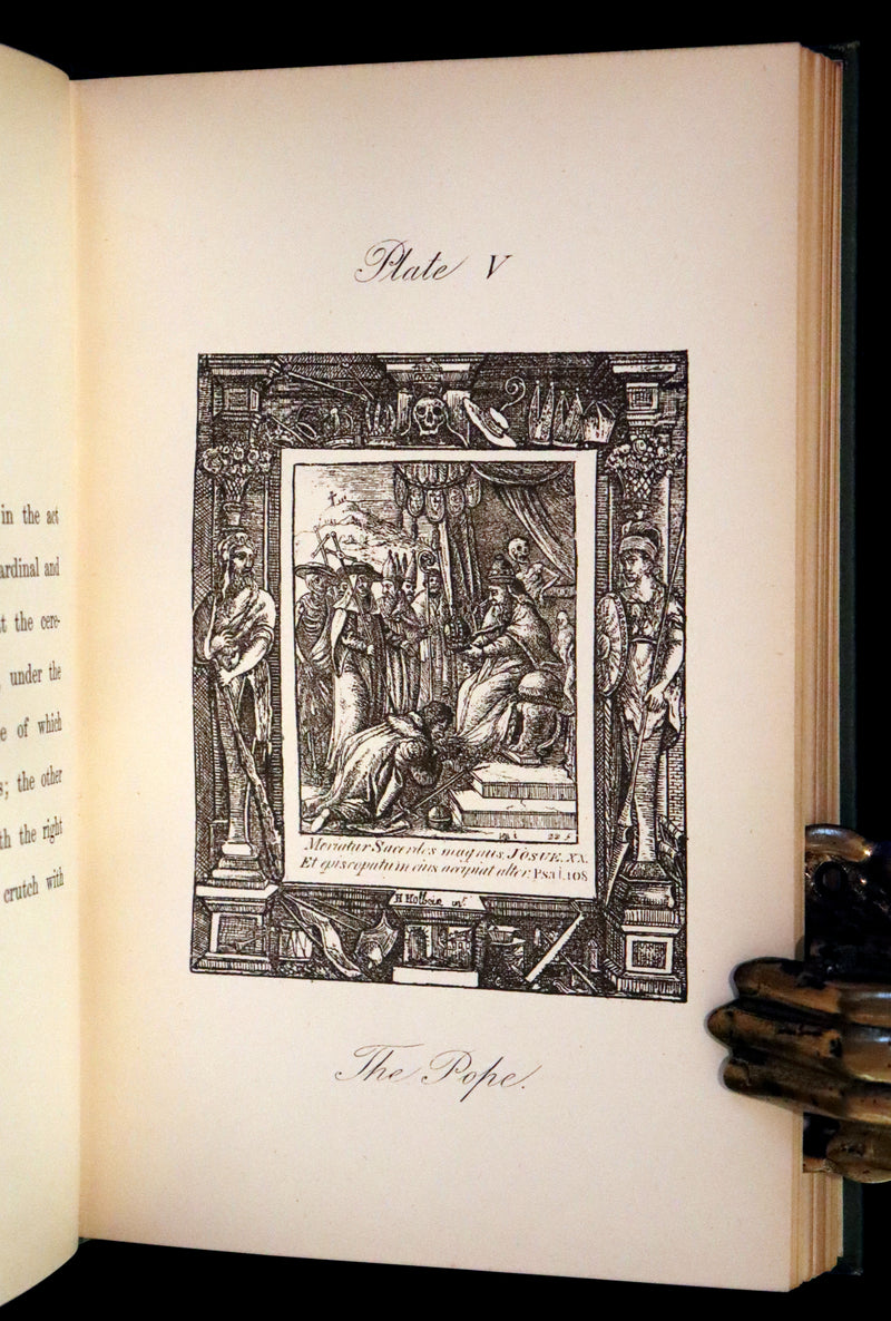 1887 Rare Book -The Dance of Death, Danse Macabre by Hans Holbein, illustrated.