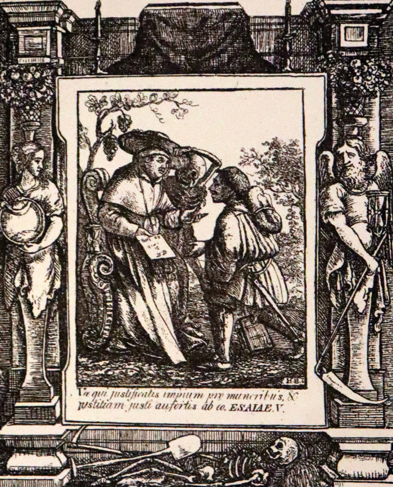 1887 Rare Book -The Dance of Death, Danse Macabre by Hans Holbein, illustrated.