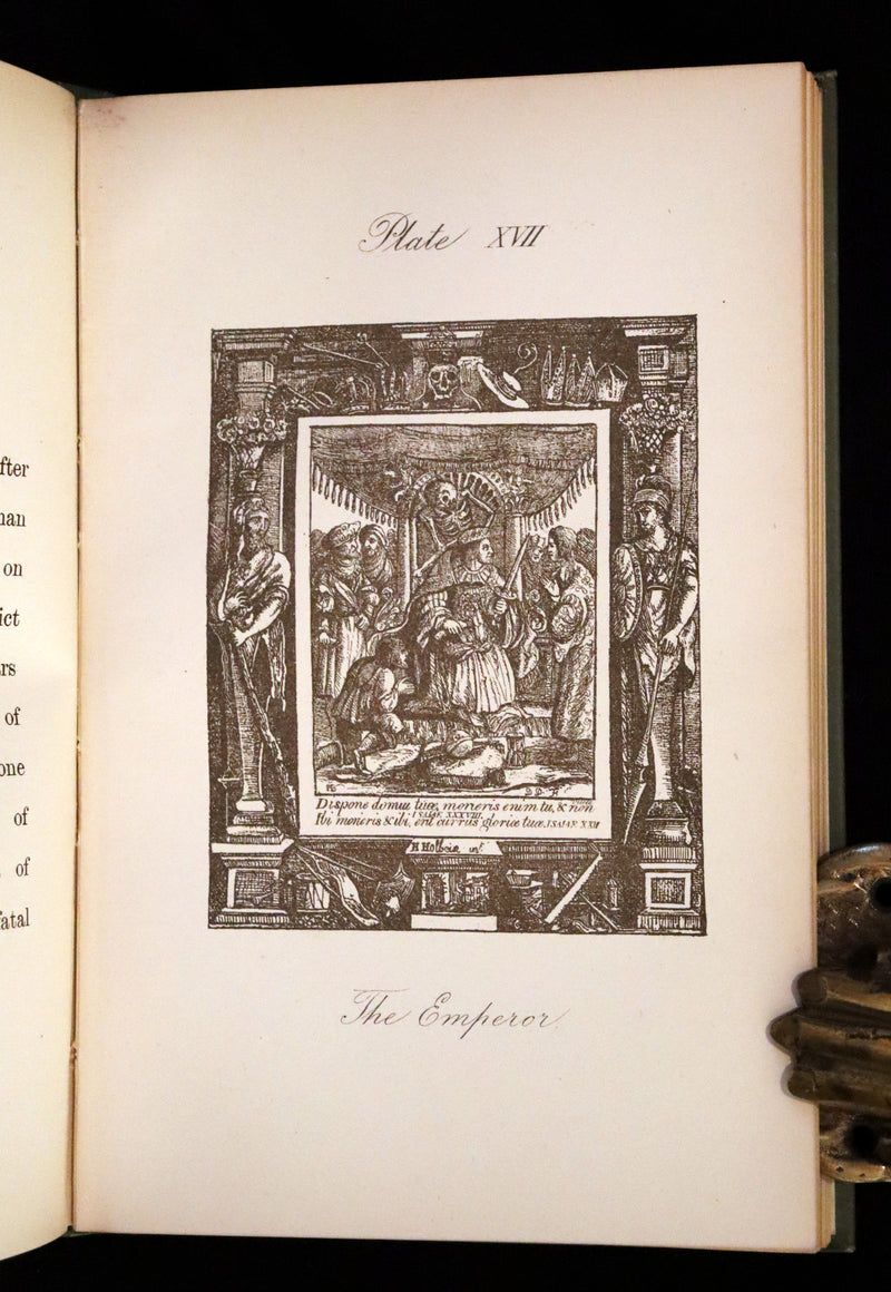1887 Rare Book -The Dance of Death, Danse Macabre by Hans Holbein, illustrated.