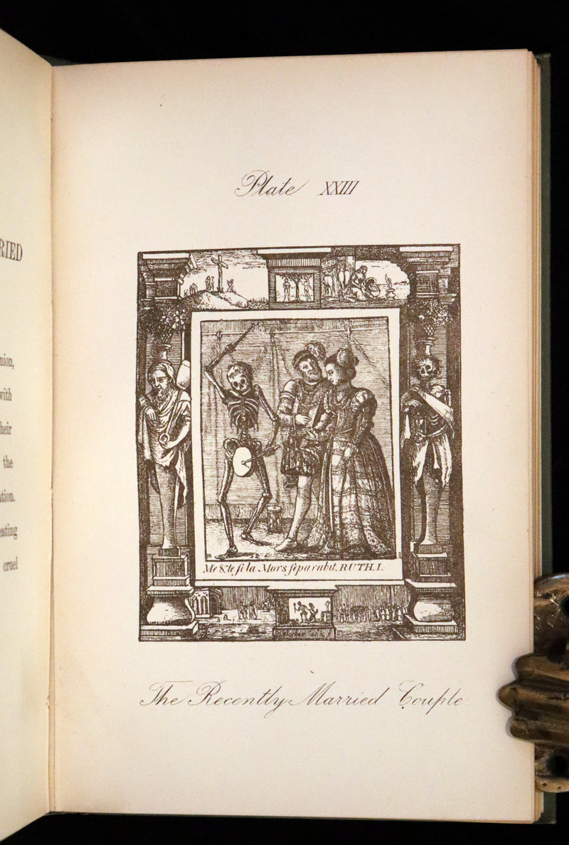 1887 Rare Book -The Dance of Death, Danse Macabre by Hans Holbein, illustrated.