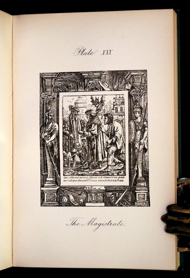 1887 Rare Book -The Dance of Death, Danse Macabre by Hans Holbein, illustrated.