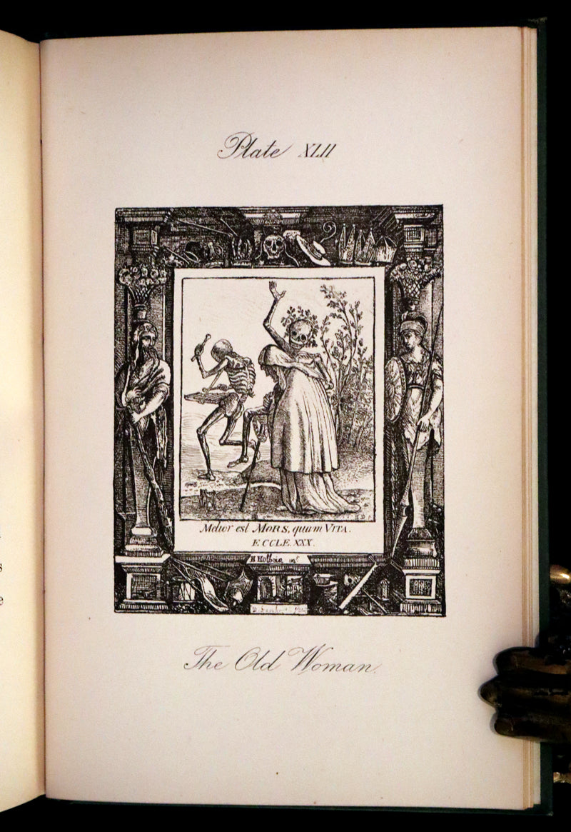 1887 Rare Book -The Dance of Death, Danse Macabre by Hans Holbein, illustrated.
