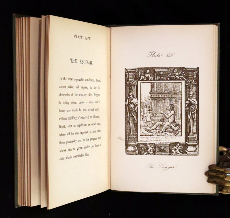 1887 Rare Book -The Dance of Death, Danse Macabre by Hans Holbein, illustrated.