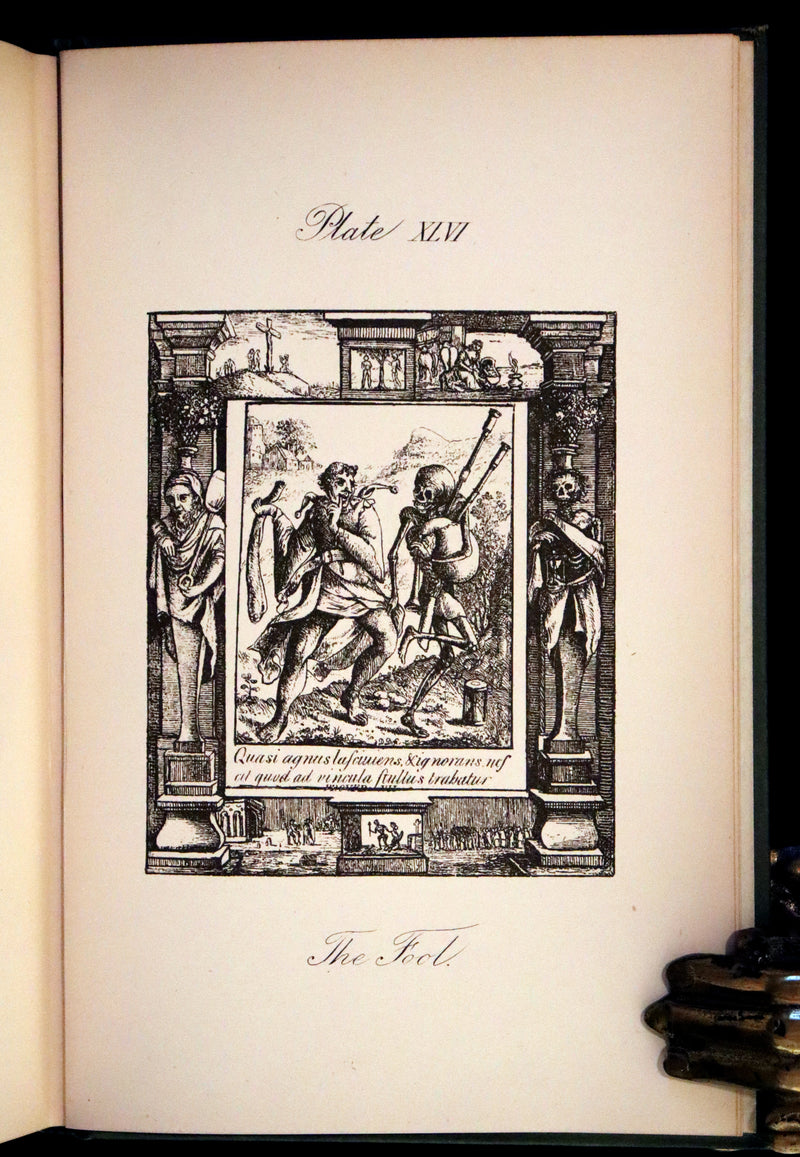 1887 Rare Book -The Dance of Death, Danse Macabre by Hans Holbein, illustrated.