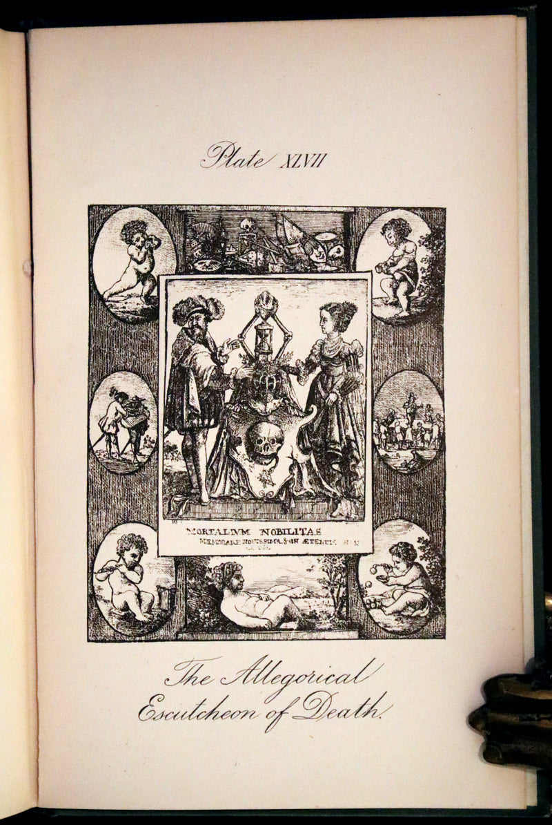 1887 Rare Book -The Dance of Death, Danse Macabre by Hans Holbein, illustrated.