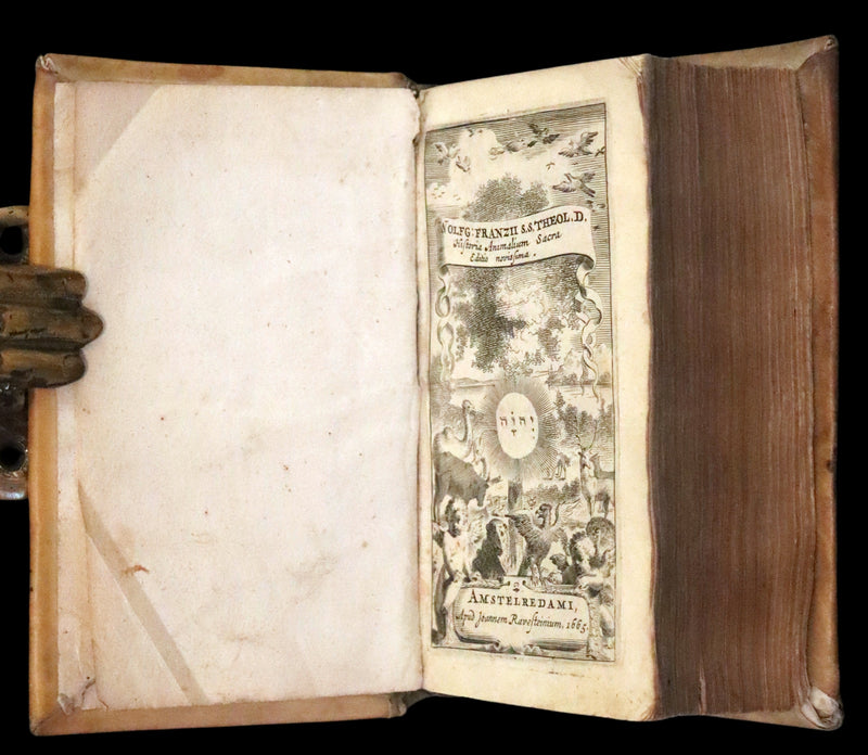 1665 Rare Latin Book - Unicorn, Griffin, Dragon, Basilisk, Franz's Historia Animalium.