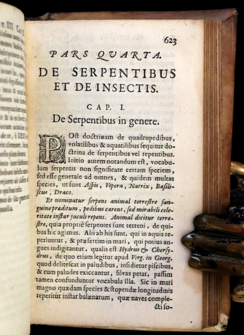 1665 Rare Latin Book - Unicorn, Griffin, Dragon, Basilisk, Franz's Historia Animalium.