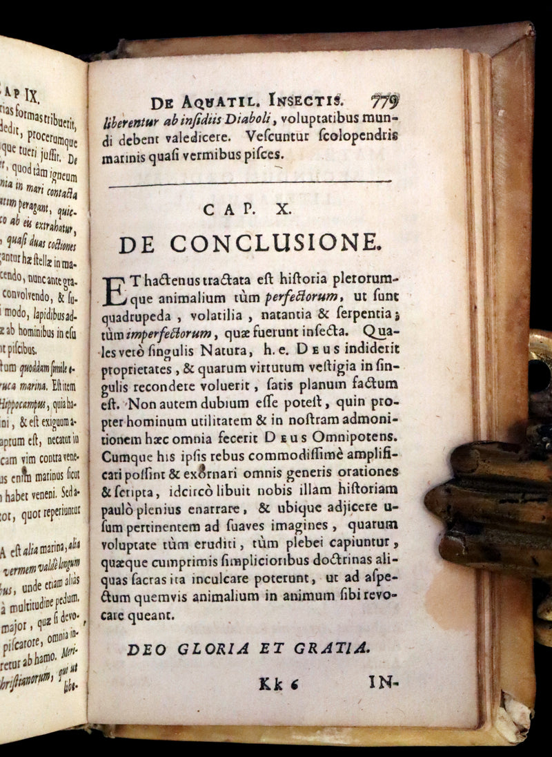 1665 Rare Latin Book - Unicorn, Griffin, Dragon, Basilisk, Franz's Historia Animalium.
