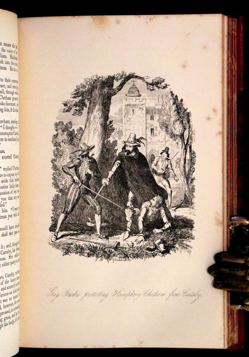 1870 Rare Book - Guy Fawkes, or the Gunpowder Treason illustrated by Cruikshank.