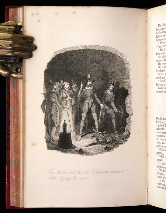 1870 Rare Book - Guy Fawkes, or the Gunpowder Treason illustrated by Cruikshank.