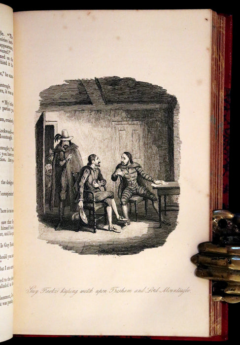 1870 Rare Book - Guy Fawkes, or the Gunpowder Treason illustrated by Cruikshank.