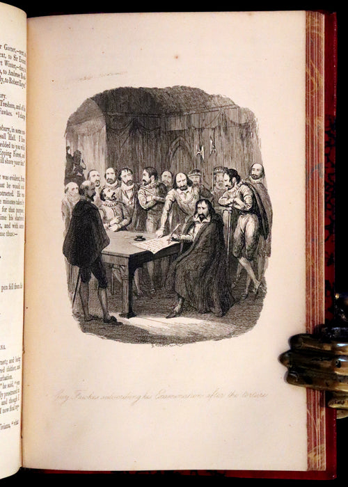 1870 Rare Book - Guy Fawkes, or the Gunpowder Treason illustrated by Cruikshank.