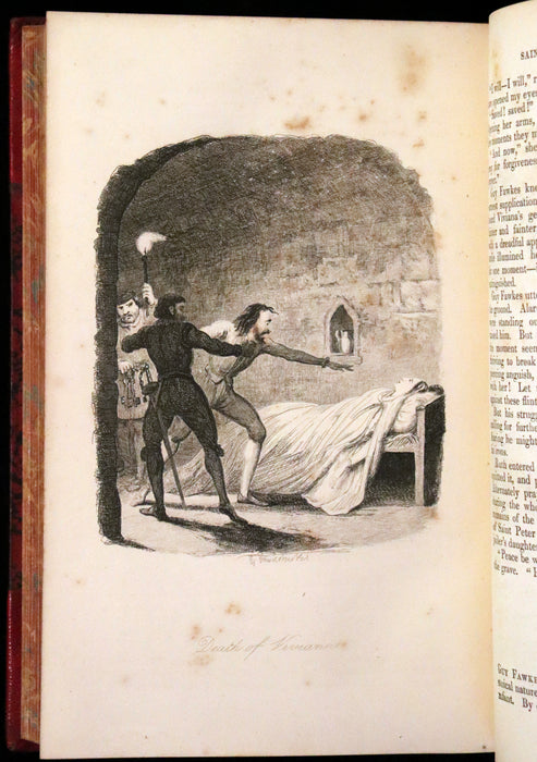 1870 Rare Book - Guy Fawkes, or the Gunpowder Treason illustrated by Cruikshank.