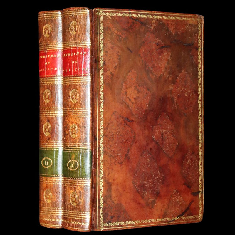 1799 Rare Book Set - Solitude, or the Effect of Occasional Retirement on the Mind.