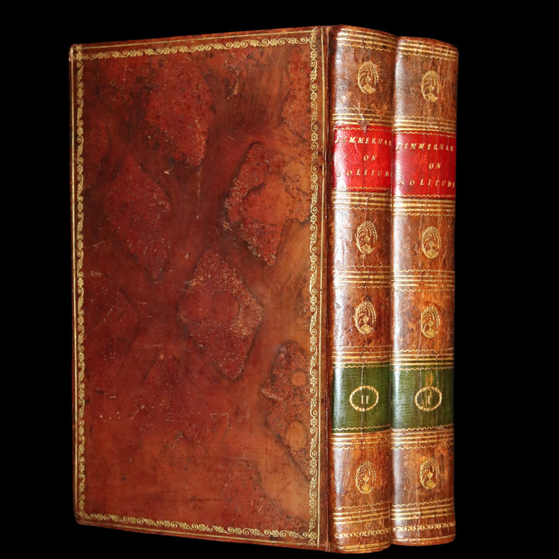 1799 Rare Book Set - Solitude, or the Effect of Occasional Retirement on the Mind.