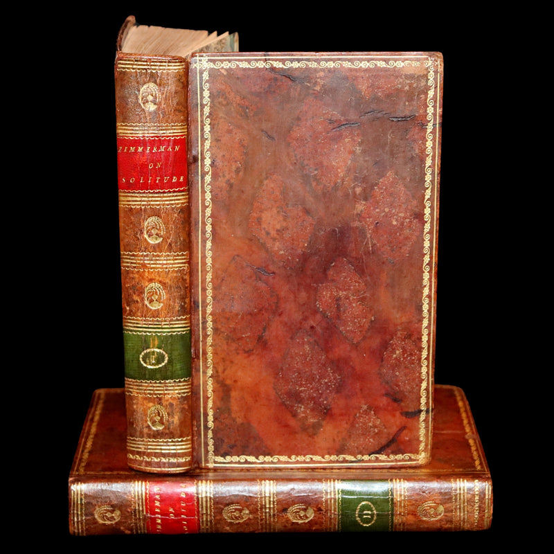 1799 Rare Book Set - Solitude, or the Effect of Occasional Retirement on the Mind.