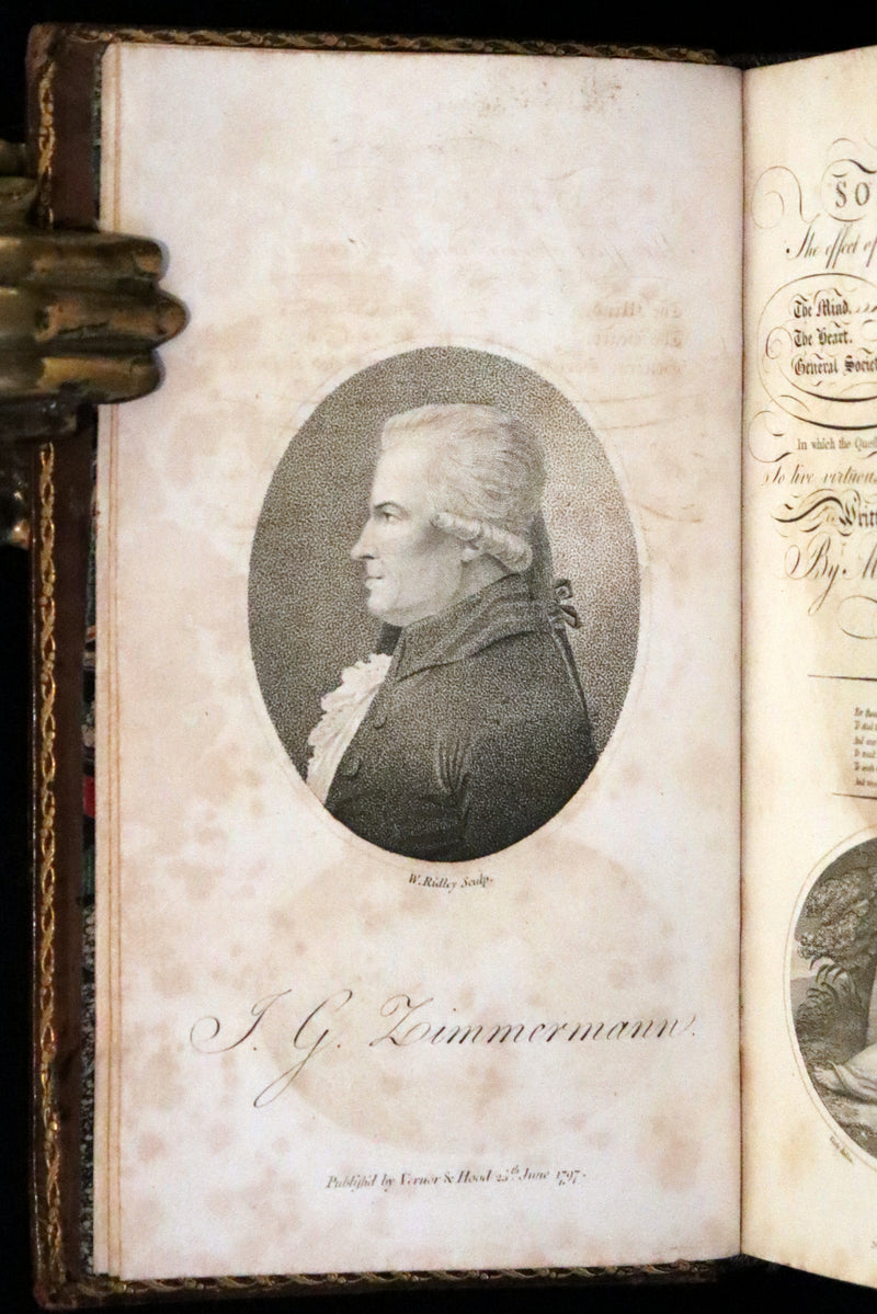 1799 Rare Book Set - Solitude, or the Effect of Occasional Retirement on the Mind.