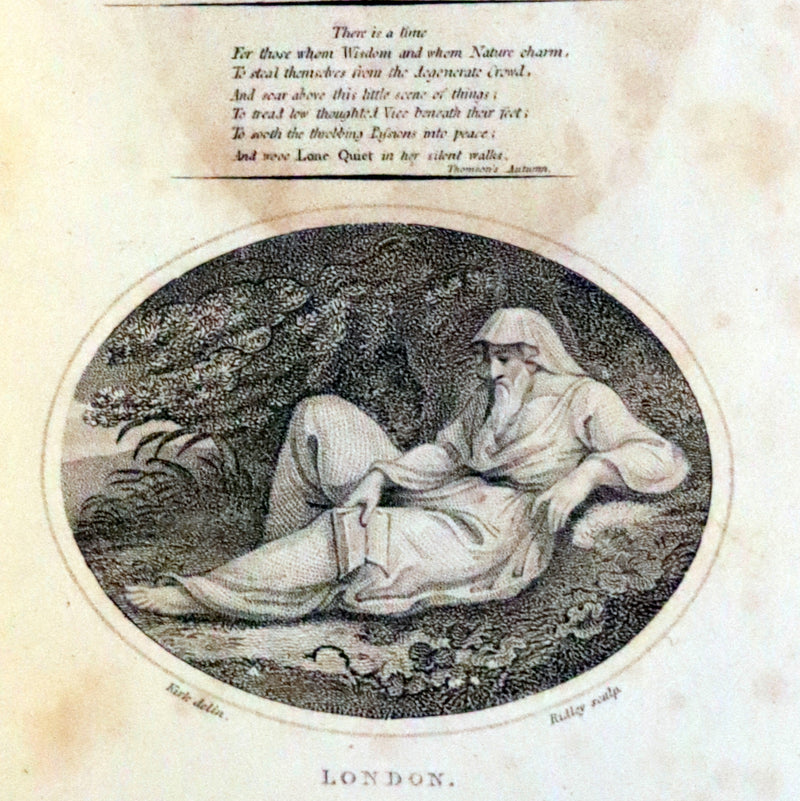 1799 Rare Book Set - Solitude, or the Effect of Occasional Retirement on the Mind.