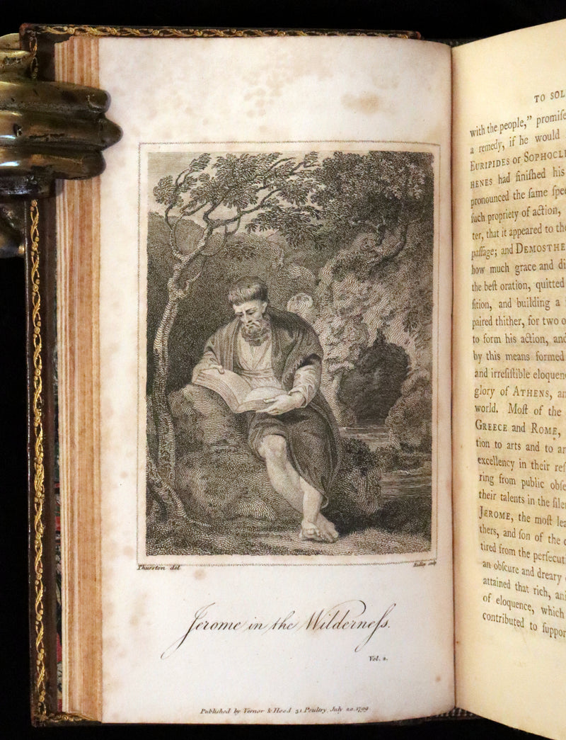 1799 Rare Book Set - Solitude, or the Effect of Occasional Retirement on the Mind.