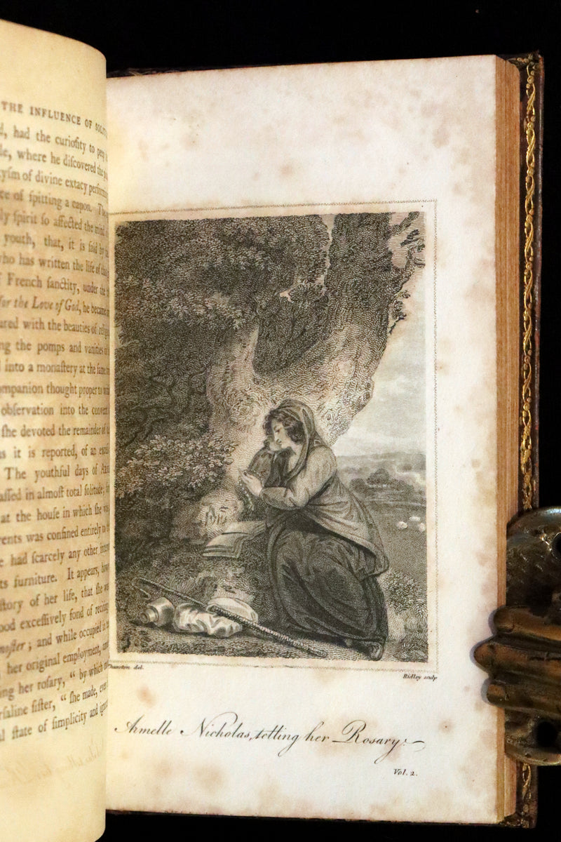 1799 Rare Book Set - Solitude, or the Effect of Occasional Retirement on the Mind.
