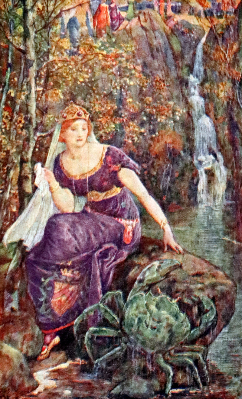 1913 Rare Book -  The White Doe and Other Fairy Stories by Andrew Lang, Illustrated by H. J. Ford.