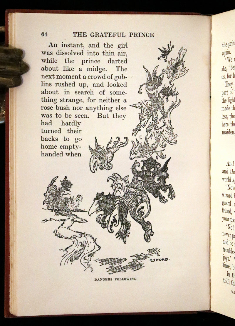 1913 Rare Book -  The White Doe and Other Fairy Stories by Andrew Lang, Illustrated by H. J. Ford.