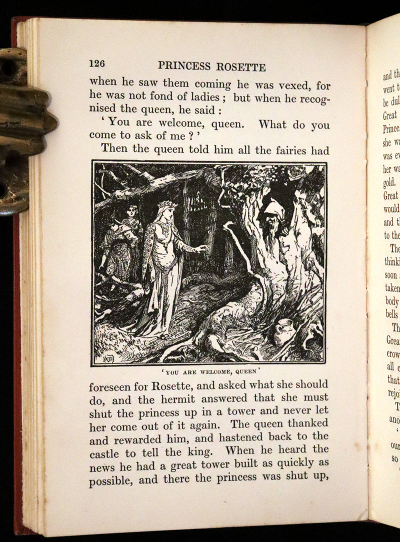 1913 Rare Book -  The White Doe and Other Fairy Stories by Andrew Lang, Illustrated by H. J. Ford.