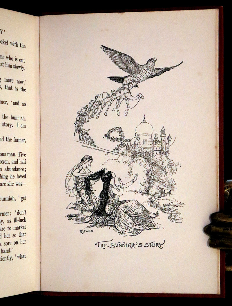 1913 Rare Book -  The White Doe and Other Fairy Stories by Andrew Lang, Illustrated by H. J. Ford.